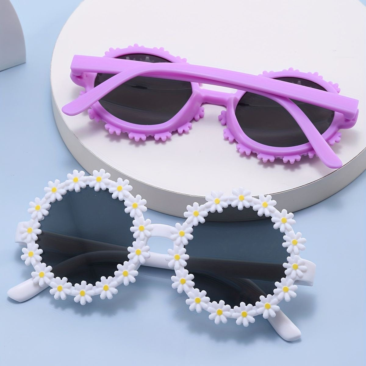 Floral Style Round Sunnies for Kids